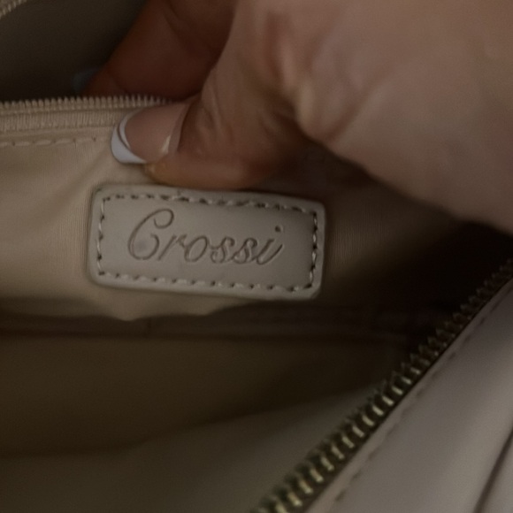 Sold Mini beige Purse, exterior pocket, fabric and leather exterior fabric - Picture 6 of 9